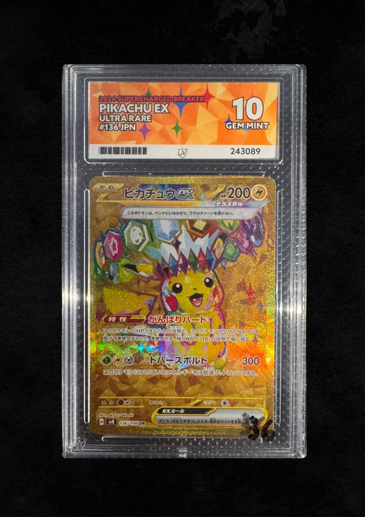 Pikachu EX UR #136 Gem Mint 10