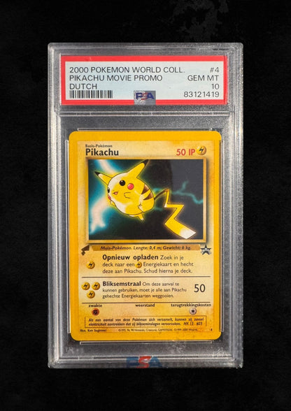 Pikachu Dutch World Collection Stamp Gem Mint 10