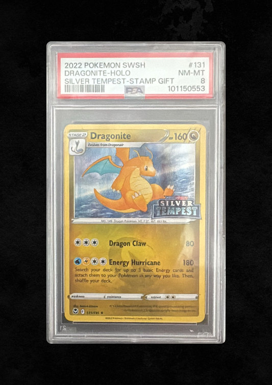 Dragonite Holo 131/195 – Shield Silver Tempest PSA 8